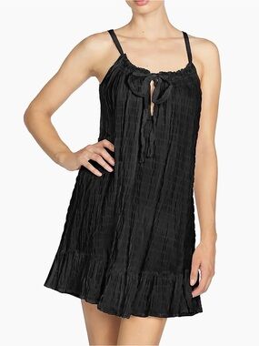 Robin Piccone Fiona Stretch Cotton Cover-Up Minidress